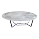 Very beautiful marble table with aluminum legs signed Venture