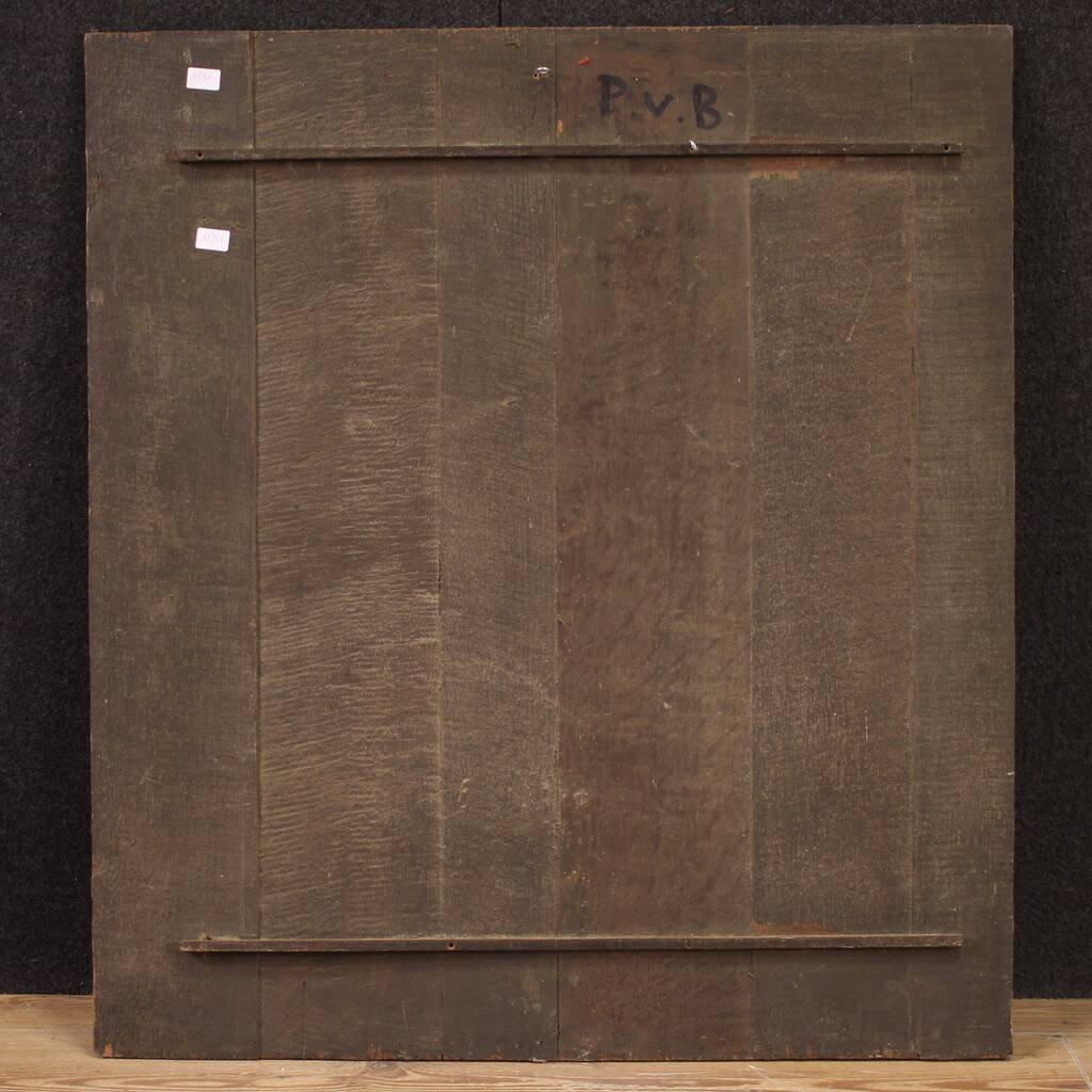 Large 19th century neoclassical painted panel