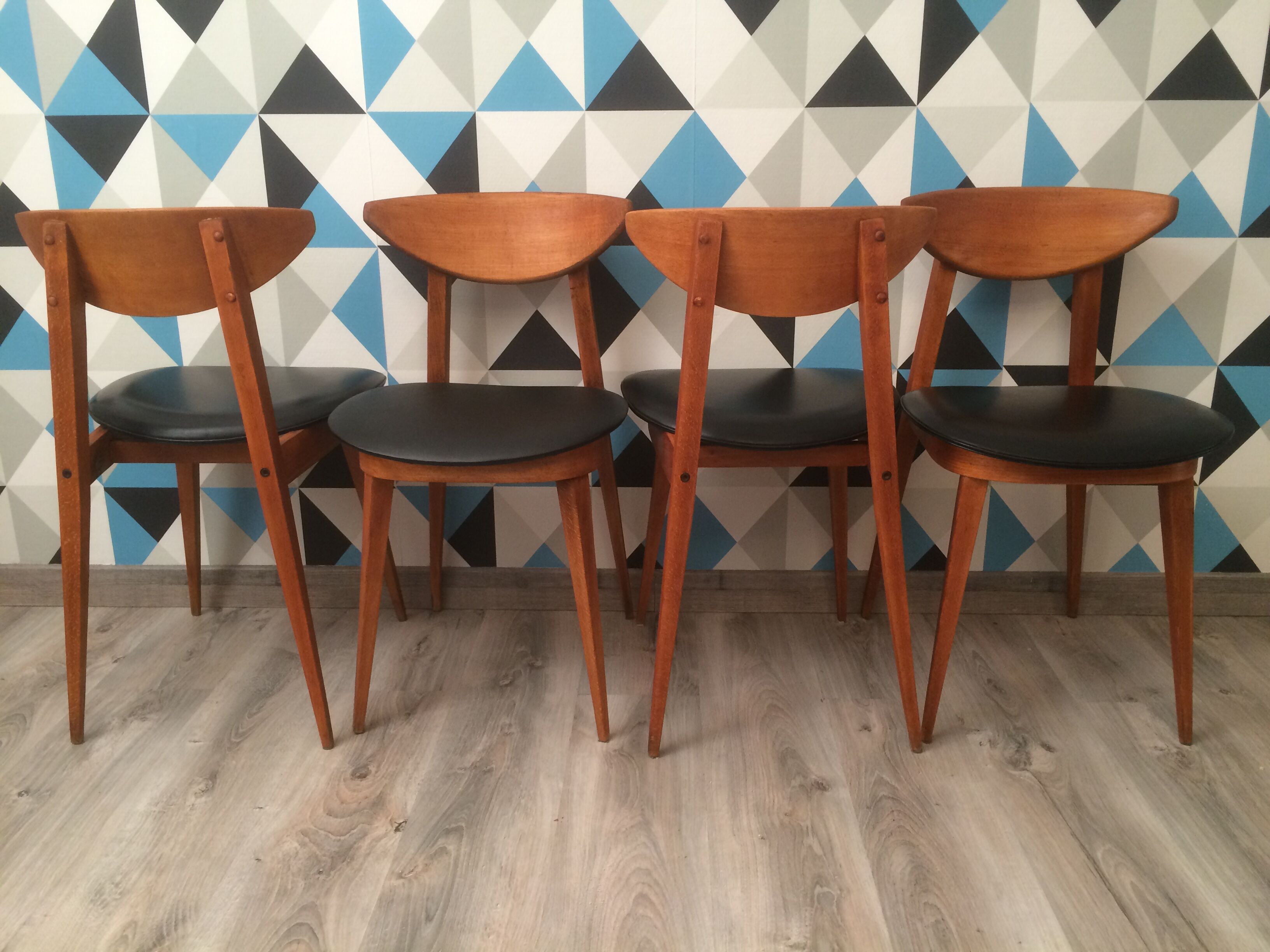 Chaises modèle "fontaria" de chez baumann vers 1970