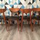 Chaises modèle "fontaria" de chez baumann vers 1970