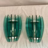 Pair of wall lights attributed to Veca