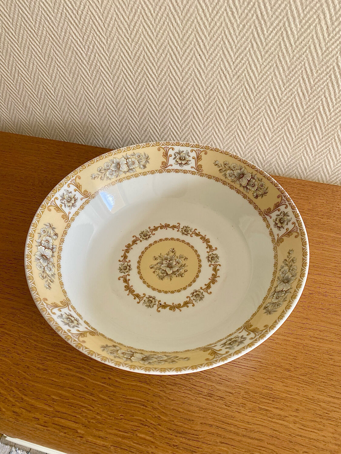 Service à dessert La S. Marco métal argenté et porcelaine