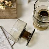 Smoked glass cups