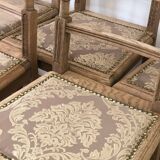 Set of 8 Henri II style chairs