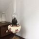 Oil lamp on old-footed Breton yellow copper foot