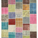 Handmade oriental contemporary 208 cm x 300 cm multicolor patchwork rug