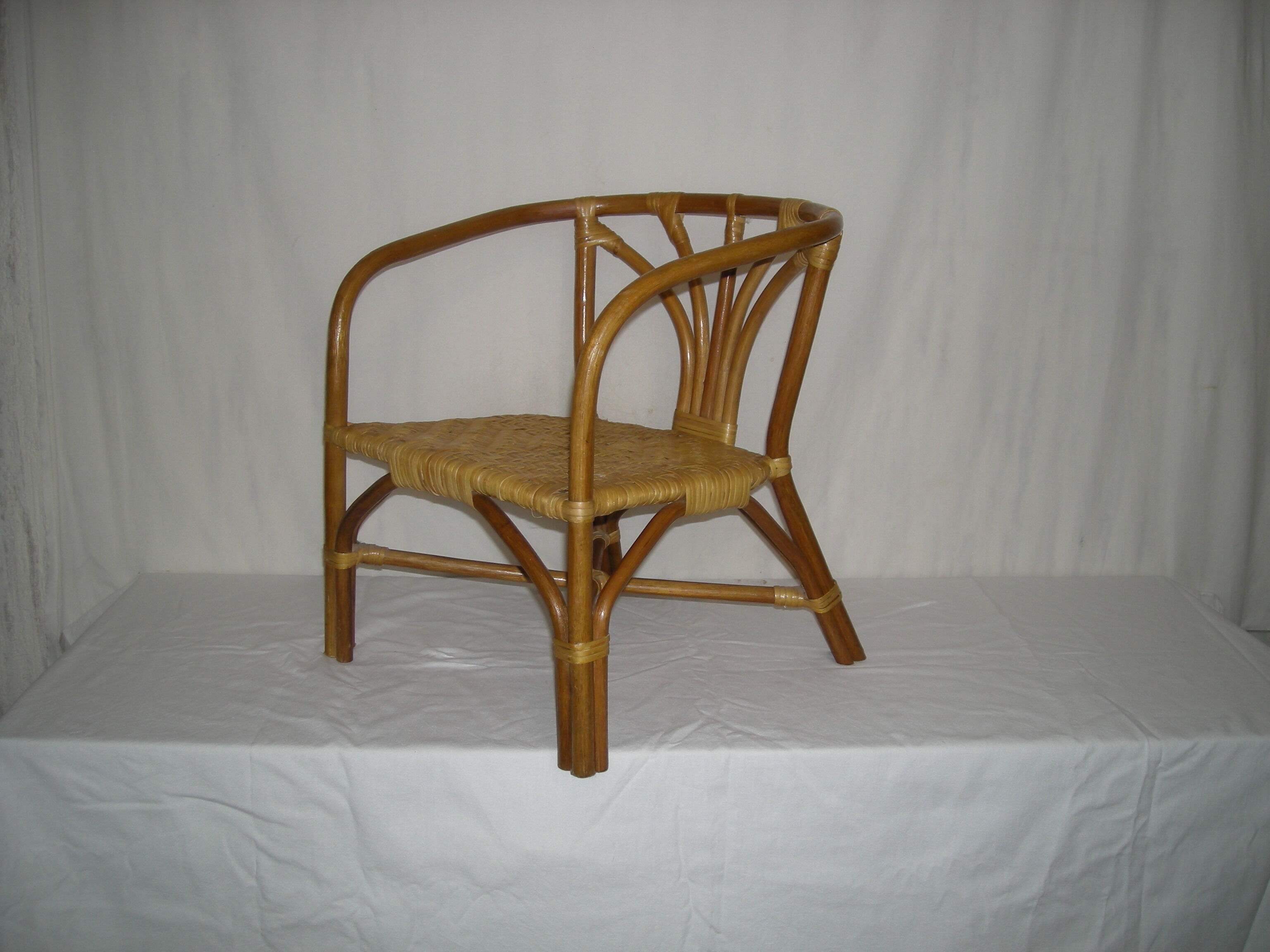 Rattan bamboo armchair child of the 50s - 60s