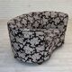 1960s, Danish 2-seater "Banan" sofa, black-white fabric, beech wood.