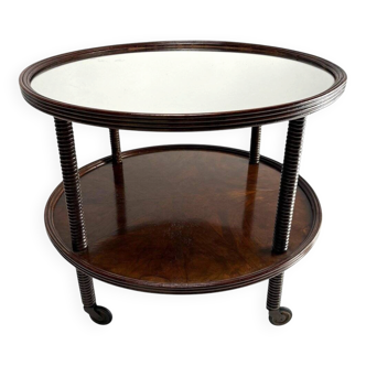 Mid-Century Wooden Bar Cart attributed to Paolo Buffa. Italy, 1940s