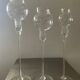 Trio of blown glass vases