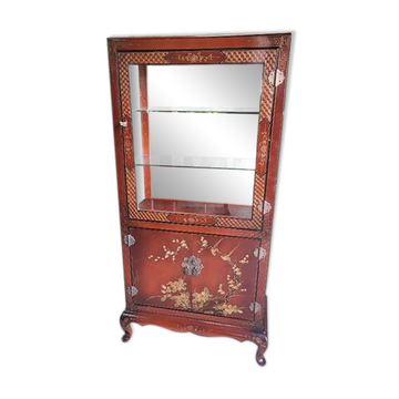 Asian lacquer display cabinet
