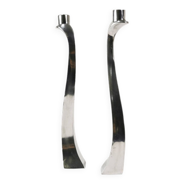 Postmodern "Nessy" candlesticks, Escapade Paris, France, 1980s.