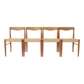 Set of 4 H.W. Klein Teak Dining Chairs for Bramin, Danish Mid-Century 1960s