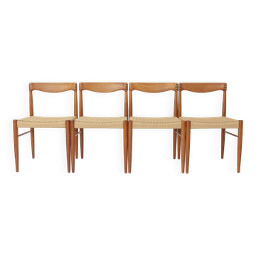 Set of 4 H.W. Klein Teak Dining Chairs for Bramin, Danish Mid-Century 1960s