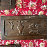Ensemble de panneaux décoratifs anciens- meubles de voyage Asie