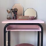 Old school desk restored pink