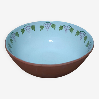 glazed earthenware salad bowl