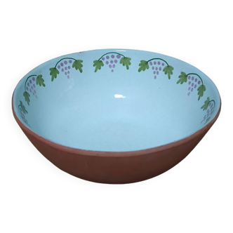 glazed earthenware salad bowl