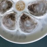 6 St Amand oyster/shellfish slushie plates, 1950s