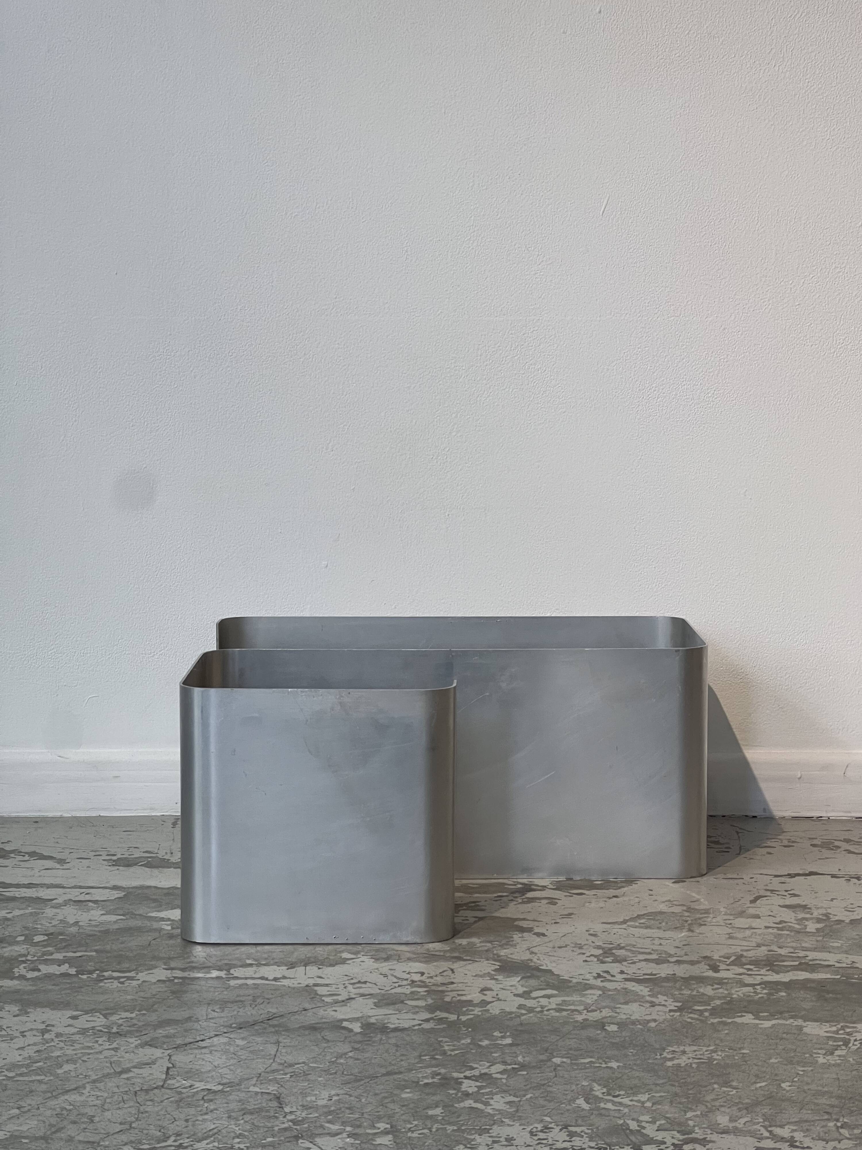 Ensemble d'étagères murales ZigZag par Joëlle Ferlande & François Monnet pour Kappa Uginox années 1970