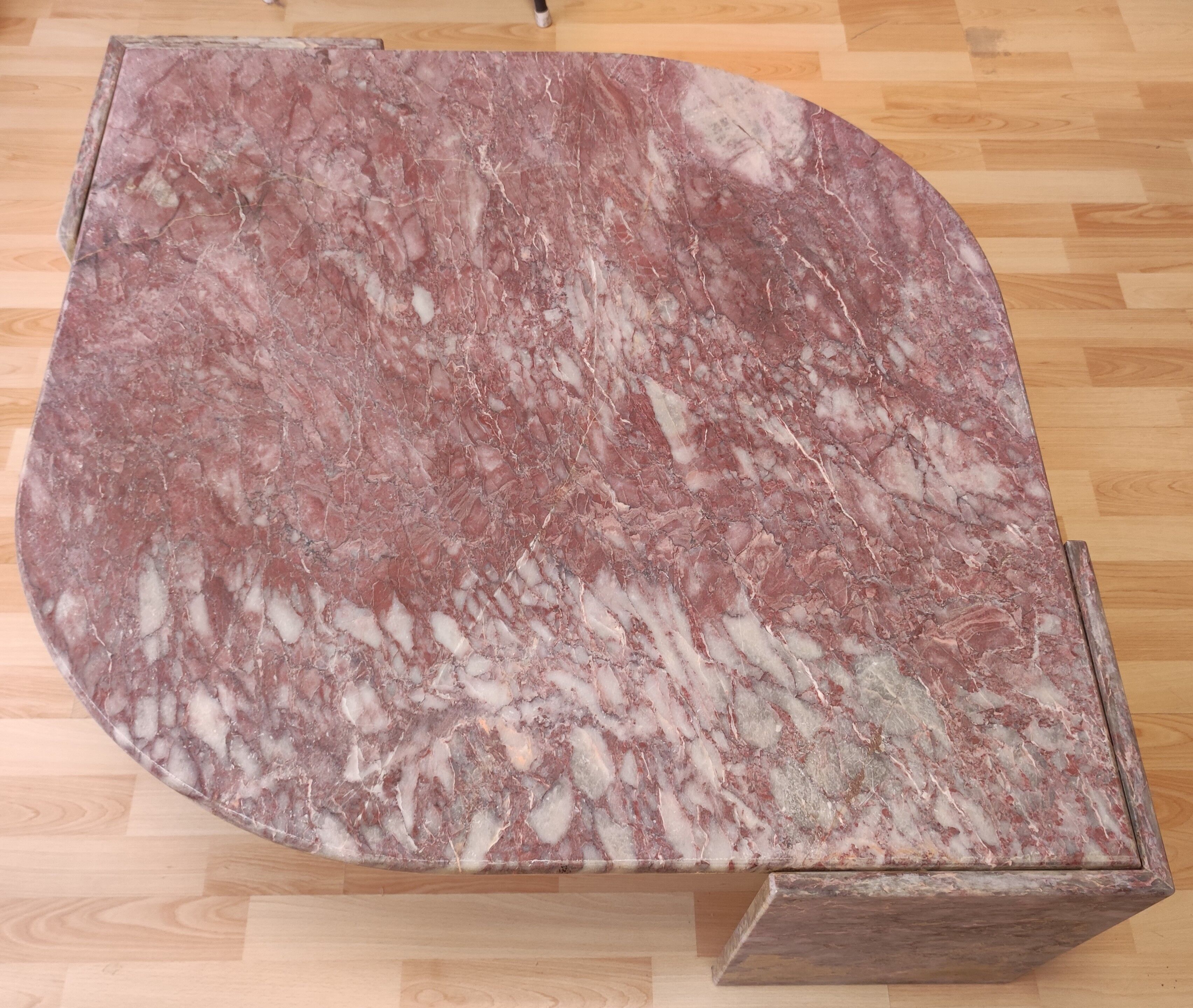 Teardrop Roche-Bobois marble coffee table