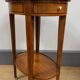 Oval bouillotte table