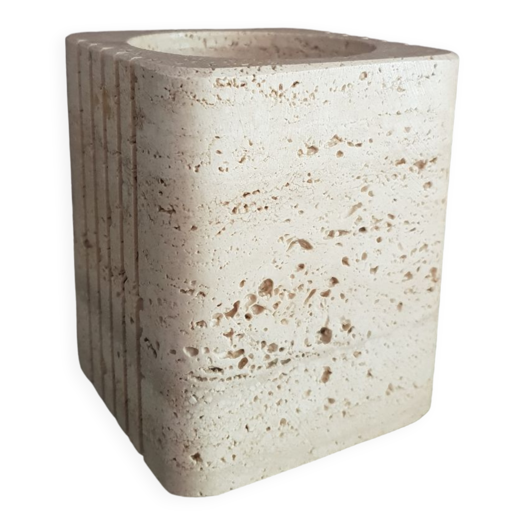 Travertine lamp 1970