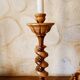 Wooden candle holder
