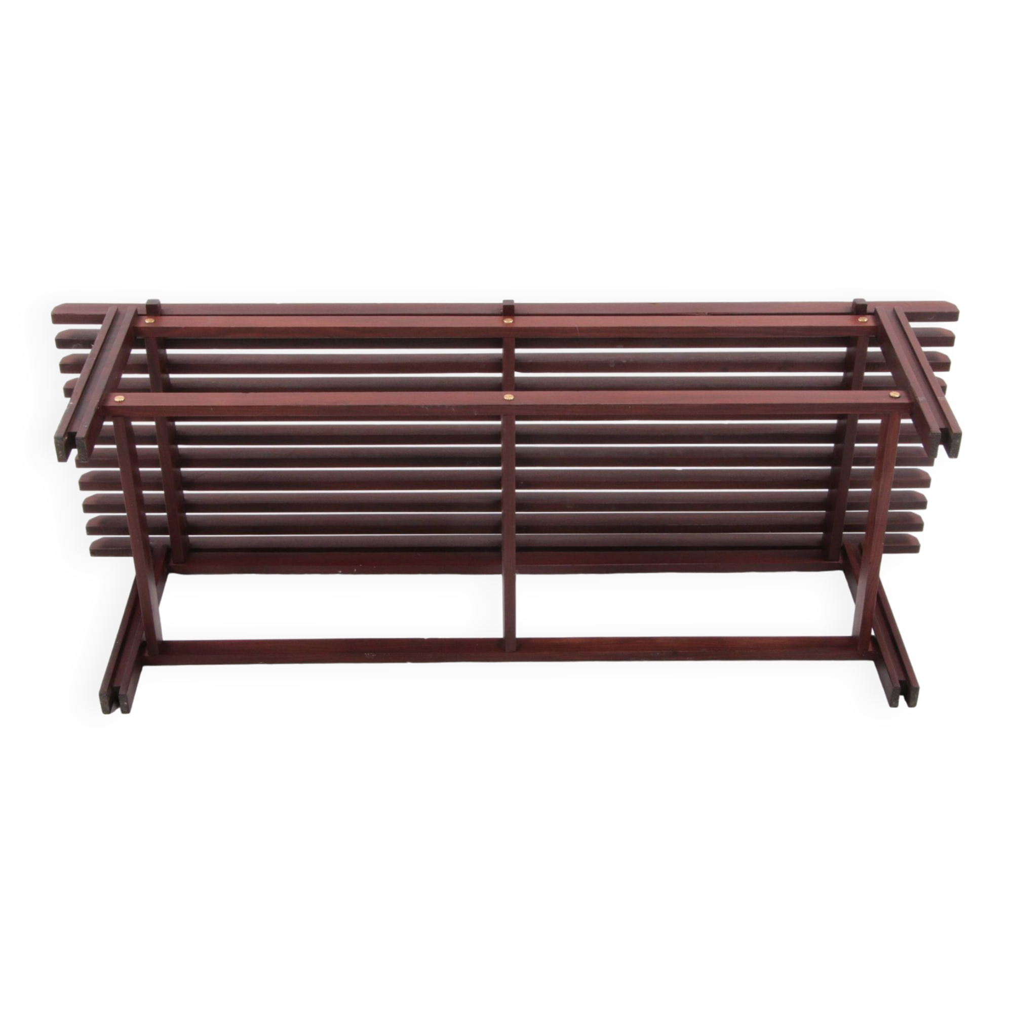 Vintage Wooden Bench, Italian Design 1960