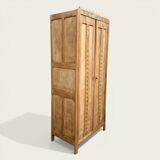 Parisian Art Deco wardrobe, raw wood.