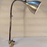 Old conical workshop lamp with vice - 50s