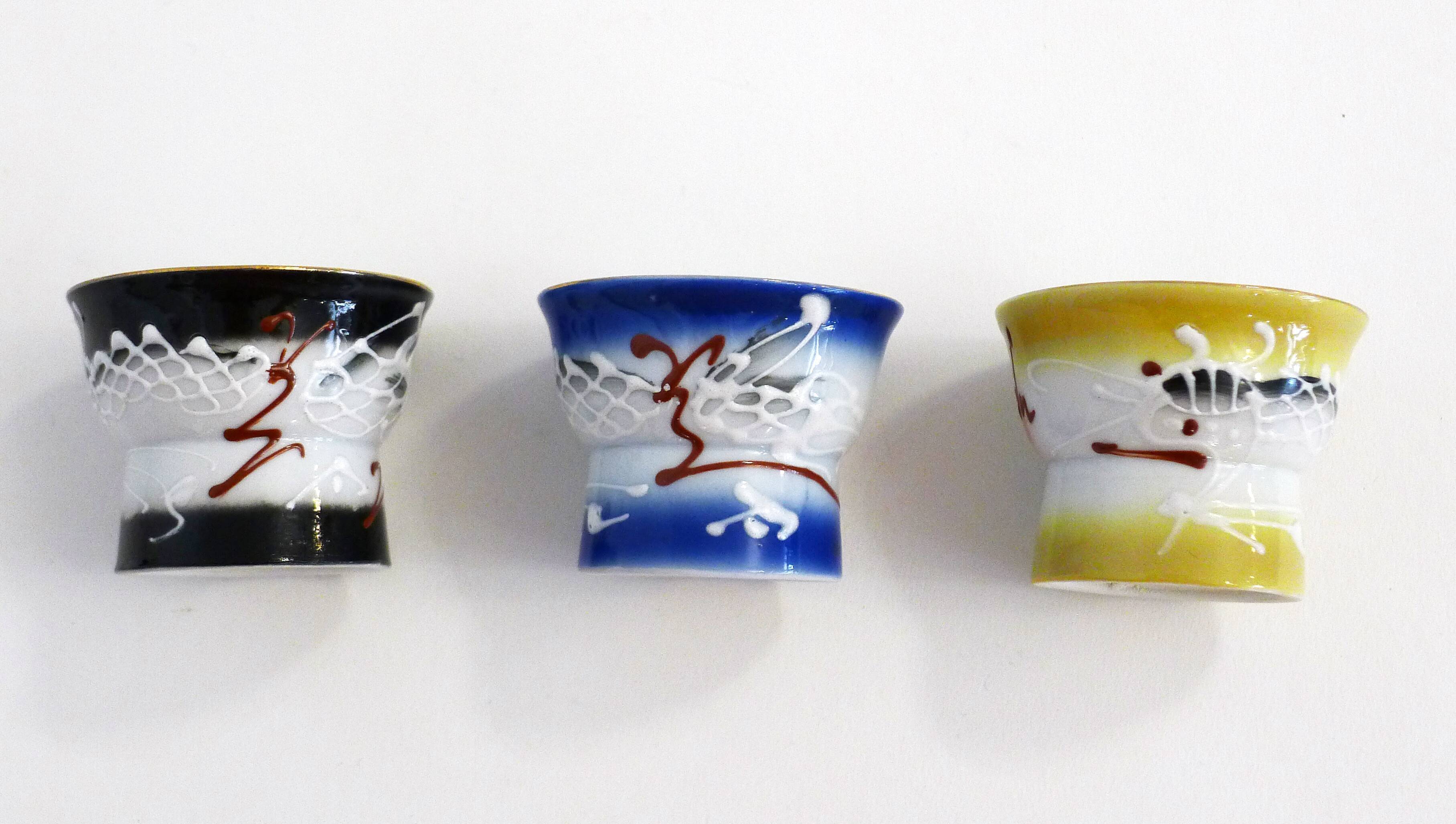 Set of 6 erotic sake glasses