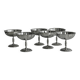 6 stainless steel footed bowls, Letang Remy style