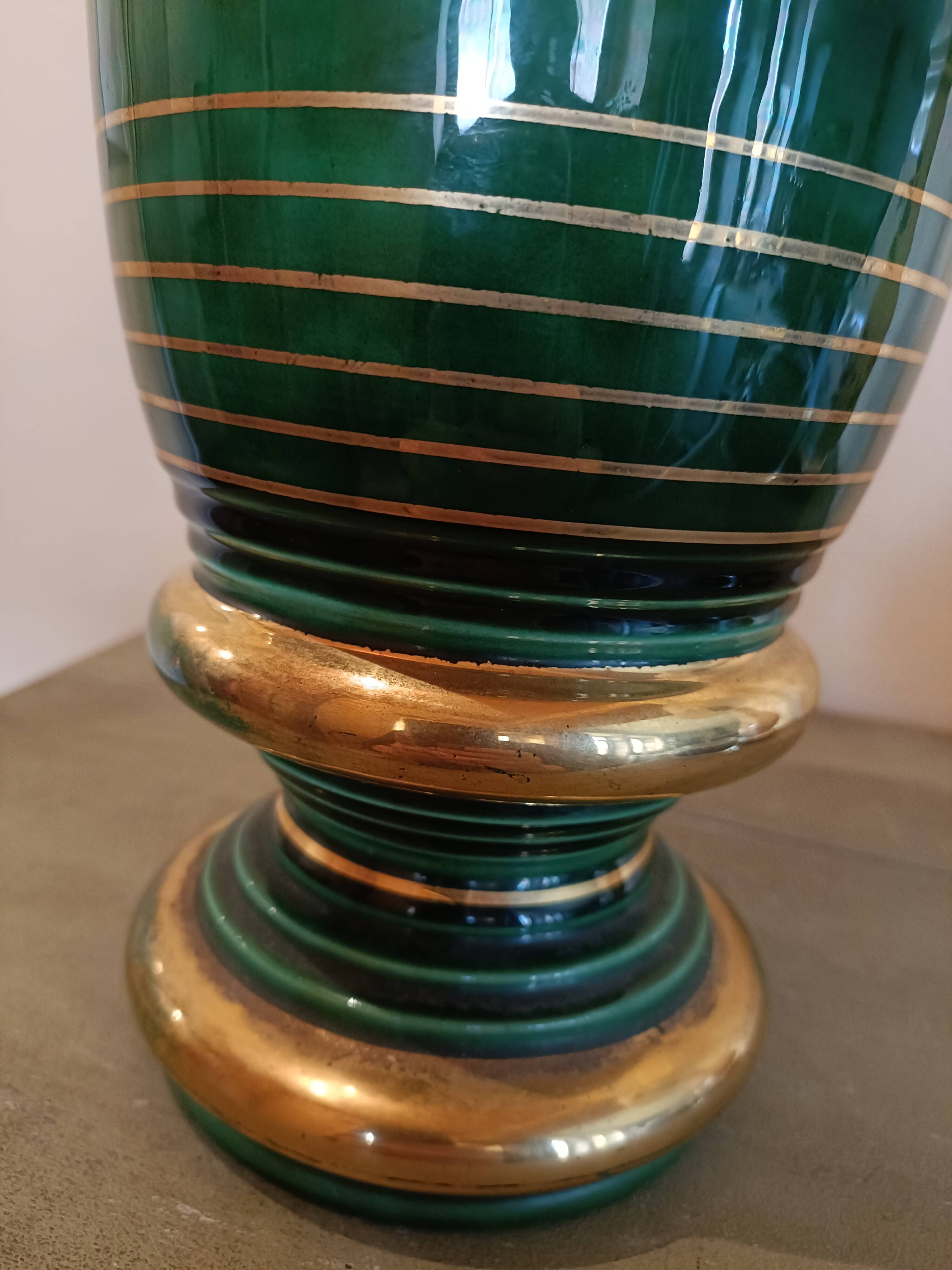 Large St Clément vase signed B. Letalle