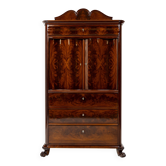 Tall chest of drawers with mahogany bar 1850-1880