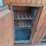 Butcher's buffet ice chest from the Art Deco period in oak