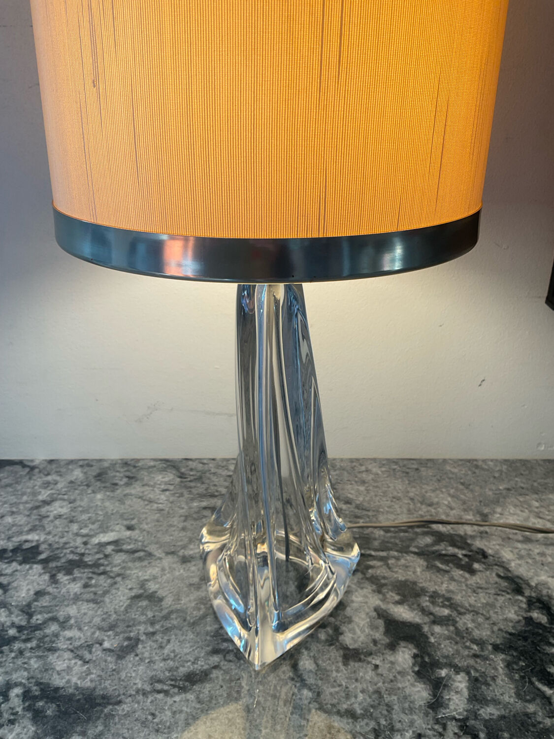 Daum crystal lamp from the 1950s
