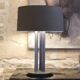 Rare lamp 10589 design by Michel Boyer, Verre Lumière edition.