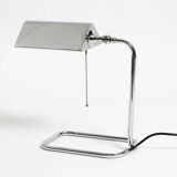 Large original 1980s chrome table lamp by Florian Schulz