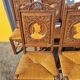 6 chaises bretonne Poulgozic en bois sculpté