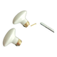 Pair of porcelain door handles