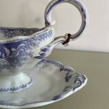 Purple Sarreguemines sauceboat Jardinière model staples