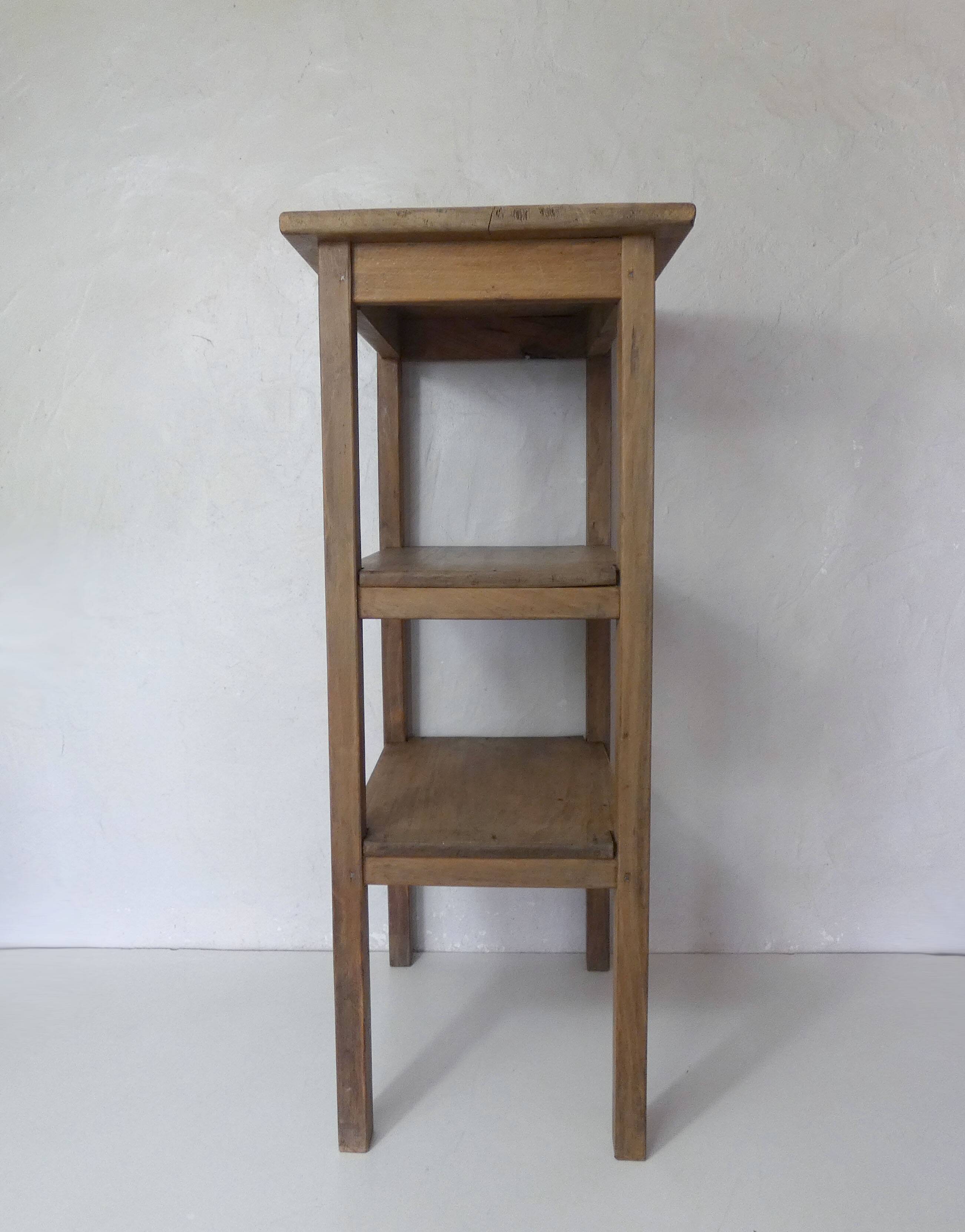 solid wood side table