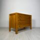 Commode française vintage en orme des années 1960, signée Maison Regain