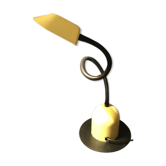 Lampe à poser bureau chevet vintage cocotte articulee jaune Delmas Montauban