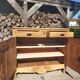 Renovated solid wood sideboard