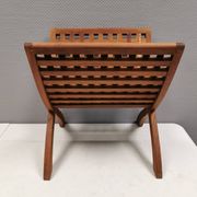 Porte-revues en teck, danois, estimé des années 1970-80.
