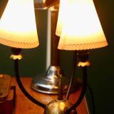 Table lamp from the early 1950s, brass sphere with spikes.