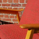 Pair of red armchairs Interier Praha