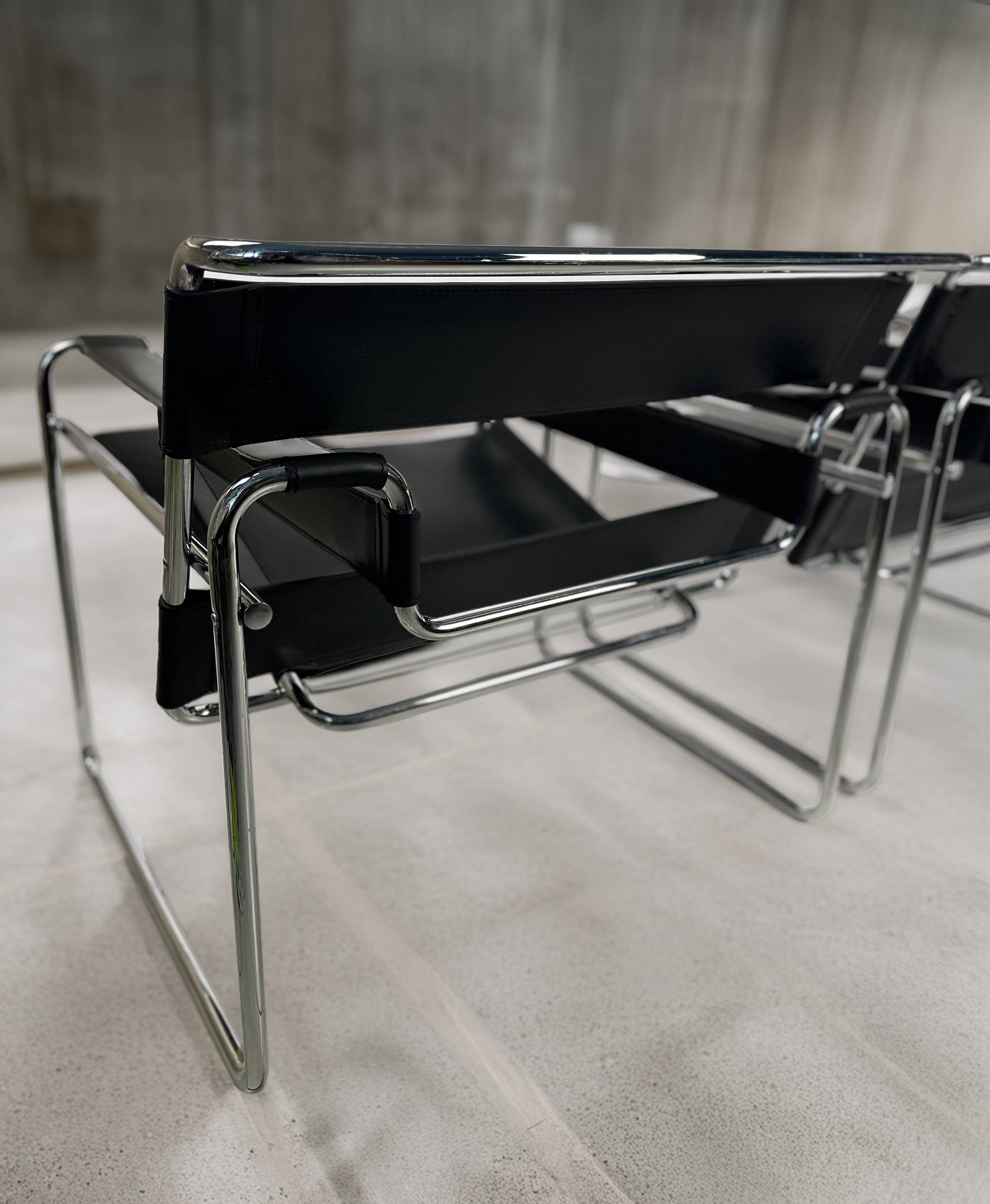 Vintage Wassily chair pair by Marcel Breuer